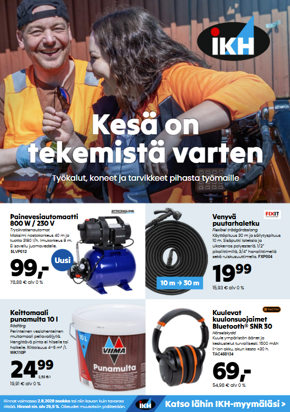 IKH:n Kesä on tekemistä varten -tarjouslehti